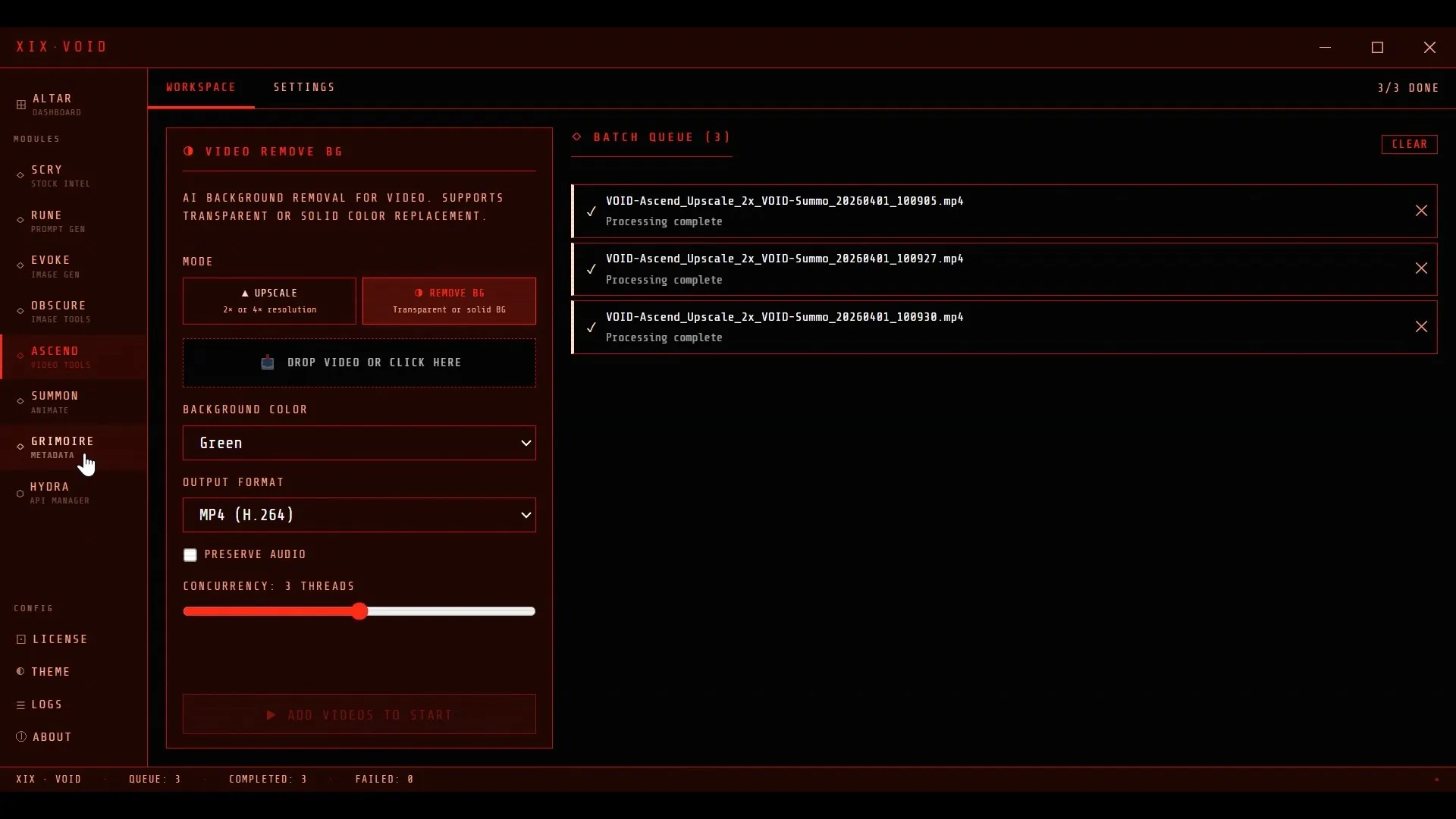 Ascend — Video Tools